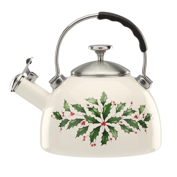 Lenox‎ Holiday Christmas Tea Kettle - Picture 2 of 9